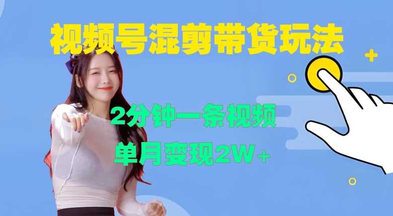 视频号混剪玩法，2分钟一条视频，单月变现2W+【揭秘】-U·Muse