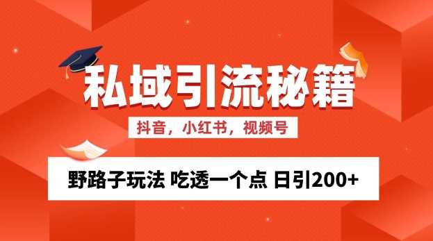 私域流量的精准化获客方法 野路子玩法 吃透一个点 日引200+ 【揭秘】-U·Muse