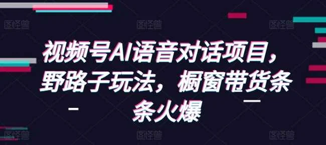 视频号AI语音对话项目，野路子玩法，橱窗带货条条火爆-VHermes轻创网