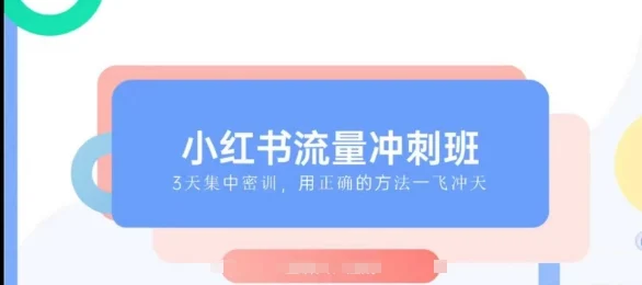 小红书流量冲刺班2025，最懂小红书的女人，快速教你2025年入局小红书-baomabang.cn