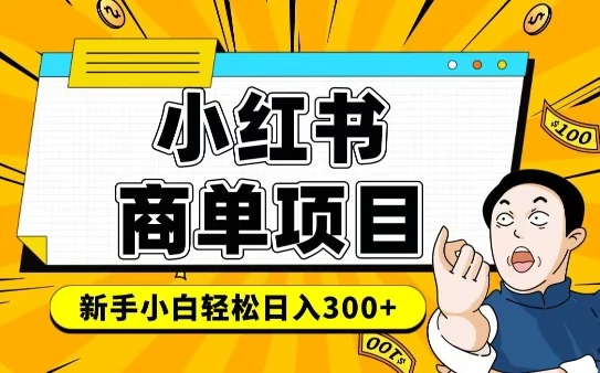 小红书千粉商单，稳定快速变现项目，实现月入6-8k并不是很难-chixinghuan轻创网