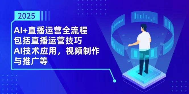 2025AI+直播运营全流程，包括直播运营技巧，AI技术应用，视频制作与推广等-U·Muse