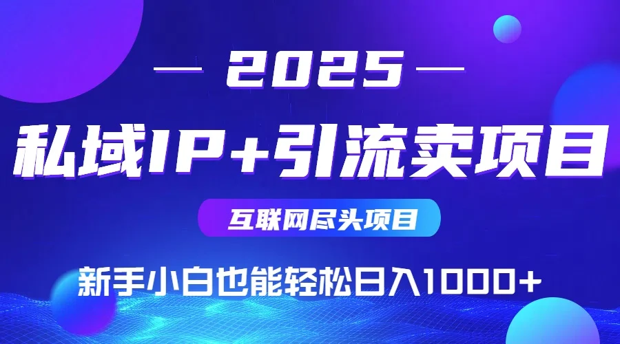 私域IP+卖项目，普通人小白也能轻松实现日入1000+-U·Muse