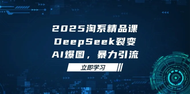 2025 淘系精品课，DeepSeek 裂变，AI 爆图，暴力引流-UMuse轻创网