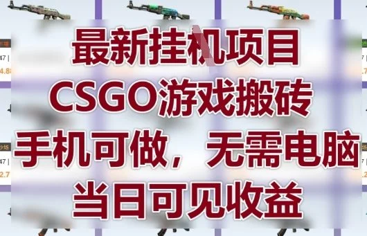 最新挂G项目，CSGO游戏搬砖，手机可做，无需电脑，当日见收益【揭秘】-UMuse轻创网