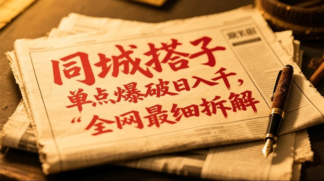 同城搭子群19.9单点爆破日入千，搭子组局月入万，全网最细拆解-UMuse轻创网