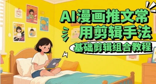 AI漫画推文常用剪辑手法，基础剪辑组合教程-UMuse轻创网