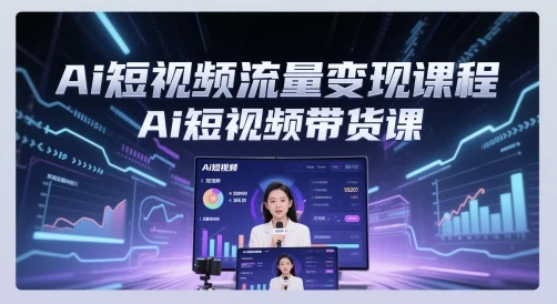 Ai短视频流量变现课程，Ai短视频带货课-UMuse轻创网