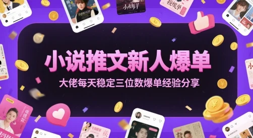 小说推文新人爆单大佬每天稳定三位数爆单经验分享-VHermes轻创网