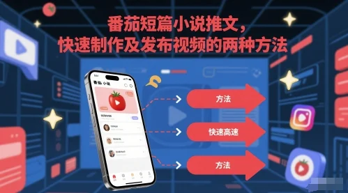 番茄短篇小说推文，快速制作及发布视频的两种方法-UMuse轻创网