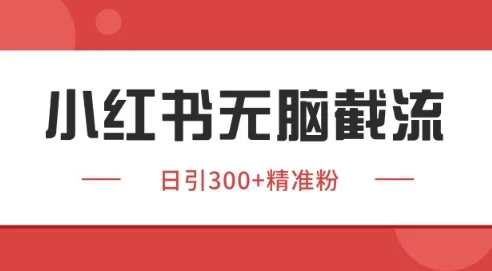 小红书截流同行客源，独家野路子获客玩法 日引200+暴力获客【揭秘】-VHermes轻创网