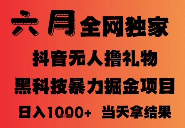 25年6月抖音无人直播最新暴力撸音浪掘金，小白可做，可批量矩阵放大，长期稳定日入1k+【揭秘】-VHermes轻创网