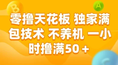 零撸天花板，独家满包技术 不养机 一小时撸满50+【揭秘】-UMuse轻创网
