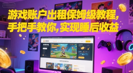 游戏账户出租保姆级教程，手把手教你，实现睡后收益-U·Muse