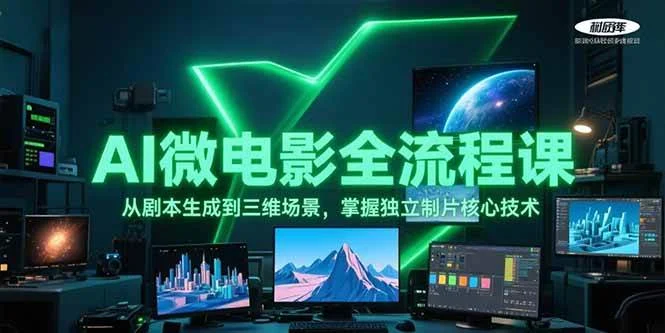AI微电影全流程课，从剧本生成到三维场景，掌握独立制片核心技术-UMuse轻创网