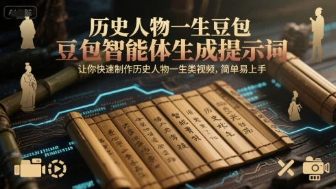 历史人物一生豆包智能体生成提示词，让你快速制作历史人物一生类视频，简单易上手-UMuse轻创网
