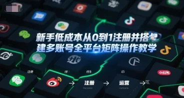 新手低成本从0到1注册并搭建多账号全平台矩阵操作教学，手机号-邮箱-IP-工具-UMuse轻创网