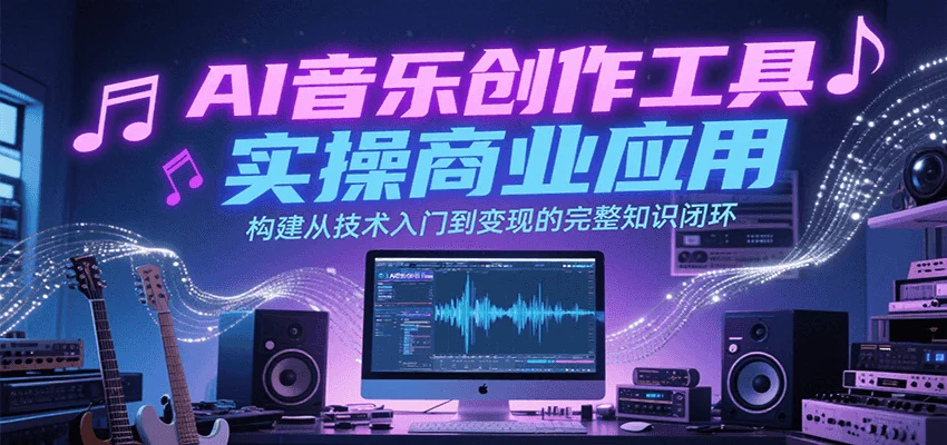 AI音乐创作工具实操商业应用，构建从技术入门到变现的完整知识闭环-U·Muse