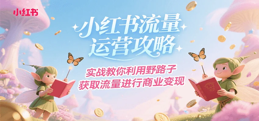 小红书流量运营攻略，实战教你利用野路子获取流量进行商业变现-UMuse轻创网