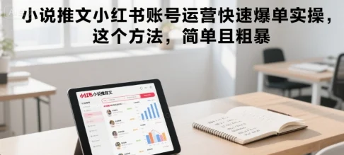 小说推文小红书账号运营快速爆单实操，这个方法，简单且粗暴-UMuse轻创网