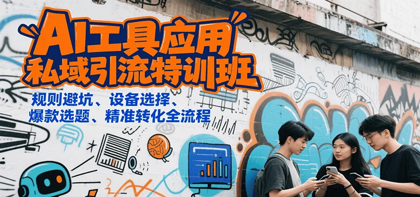AI工具应用私域引流特训班，规则避坑、设备选择、爆款选题、精准转化全流程-U·Muse
