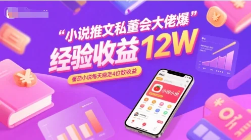 小说推文私董会大佬爆单经验分享收益12W，番茄小说每天稳定4位数收益-UMuse轻创网