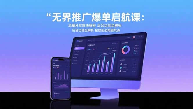 无界推广爆单启航课：流量分发算法解密 后台功能全解析 投放前必知避坑点-UMuse轻创网