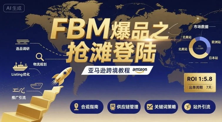 FBM爆品之抢滩登陆-亚马逊跨境教程-UMuse轻创网