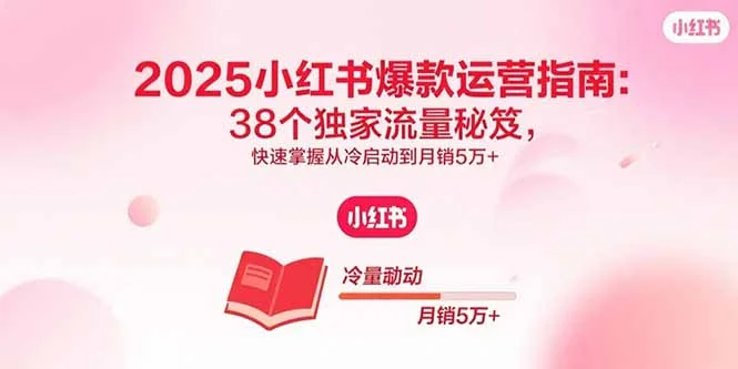 2025小红书爆款运营指南：38个独家流量秘笈，快速掌握从冷启动到月销5万+-UMuse轻创网