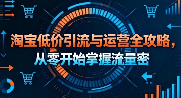 淘宝低价引流与运营全攻略，从零开始掌握流量密码-UMuse轻创网