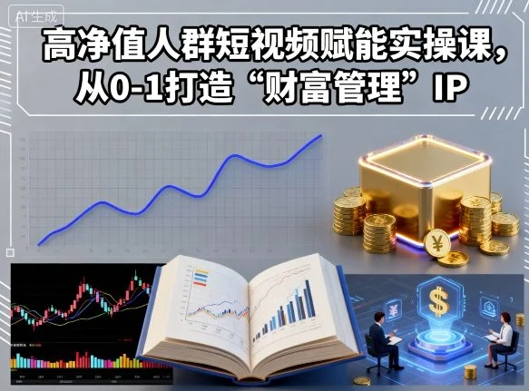 高净值人群短视频赋能实操课，从0-1打造“财富管理”IP-U·Muse