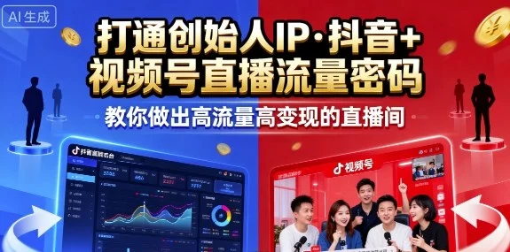 25年直播9-10两期线下课,打通创始人IP,抖音+视频号直播流量密码,教你做出高流量高变现的直播间-UMuse轻创网