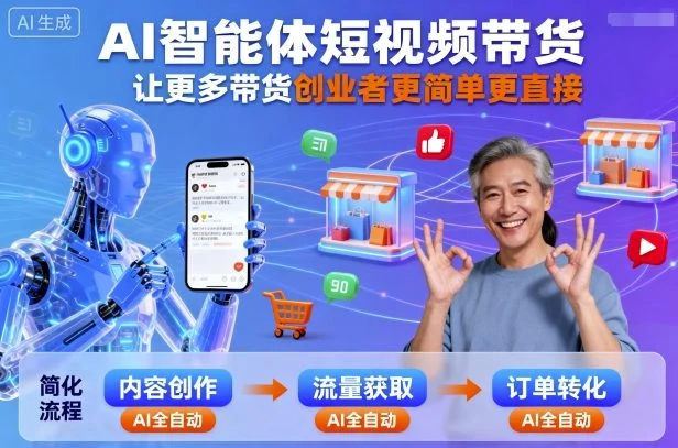 AI智能体短视频带货，让更多带货创业者更简单更直接-U·Muse
