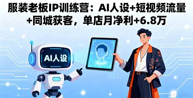 服装老板IP训练营：AI人设+短视频流量+同城获客，单店月净利+6.8万-U·Muse
