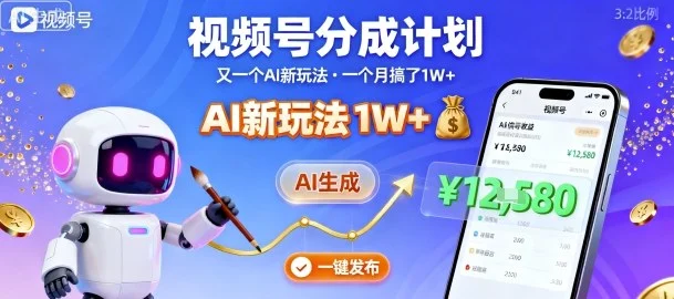 视频号分成计划：又一个AI新玩法，一个月搞了1W+，纯AI生成，一键发布即可-U·Muse