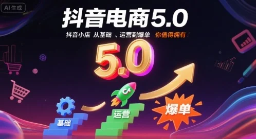 抖音电商5.0，抖音小店从基础、运营到爆单，你值得拥有(更新9月)-U·Muse
