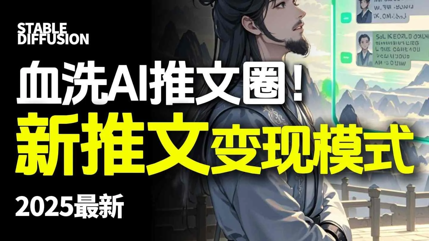 最新AI动态电影漫画小说推文，全流程实操教学，小白也能月入1W+-U·Muse