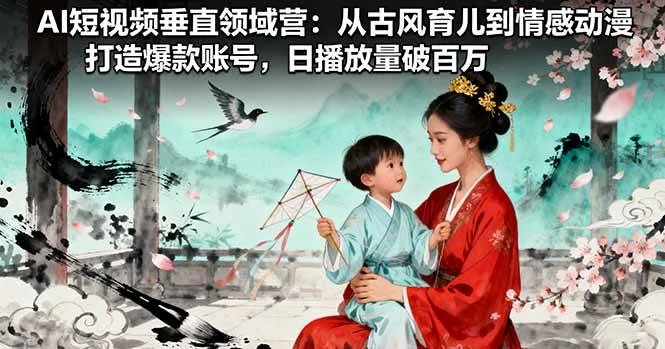 （16195期）AI短视频垂直领域营：从古风育儿到情感动漫，打造爆款账号,日播放量破百万-U·Muse